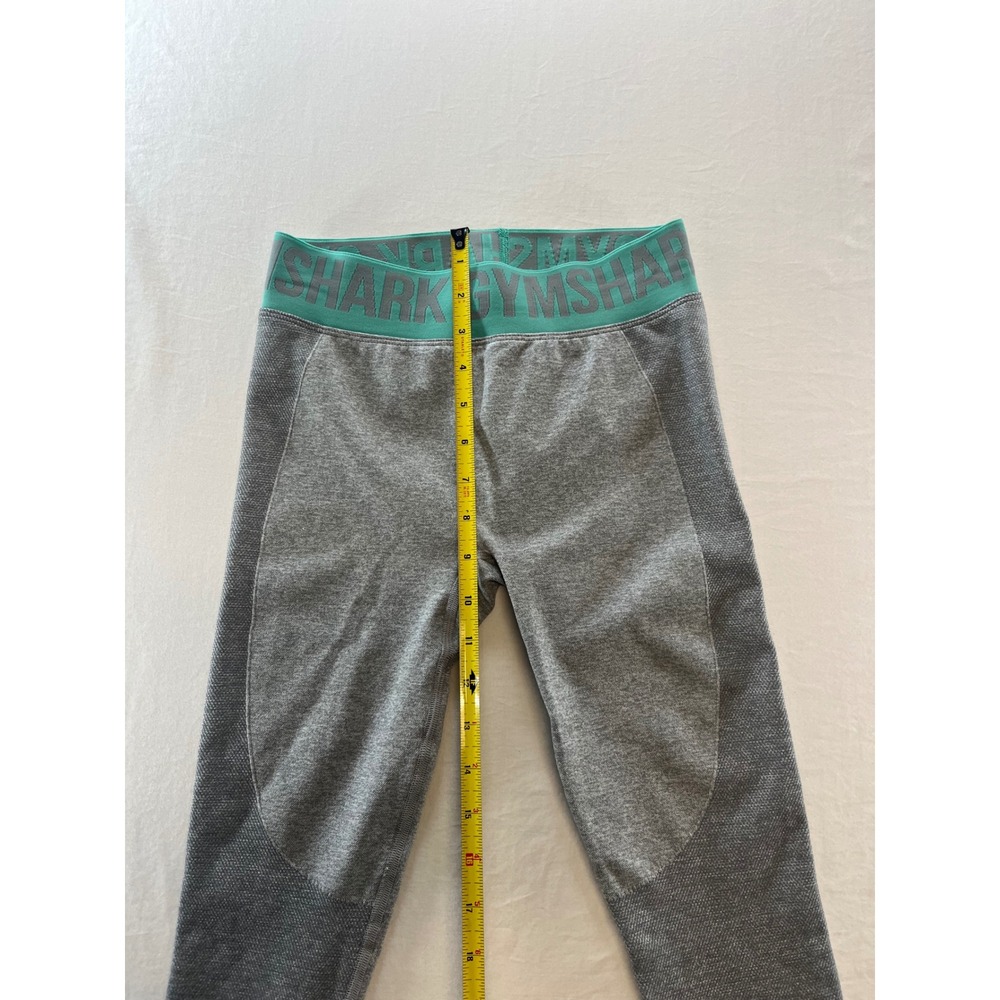 Gymshark Seamless High‎ Waisted Leggings Gray Teal Women's Size S - Picture 6 of 7